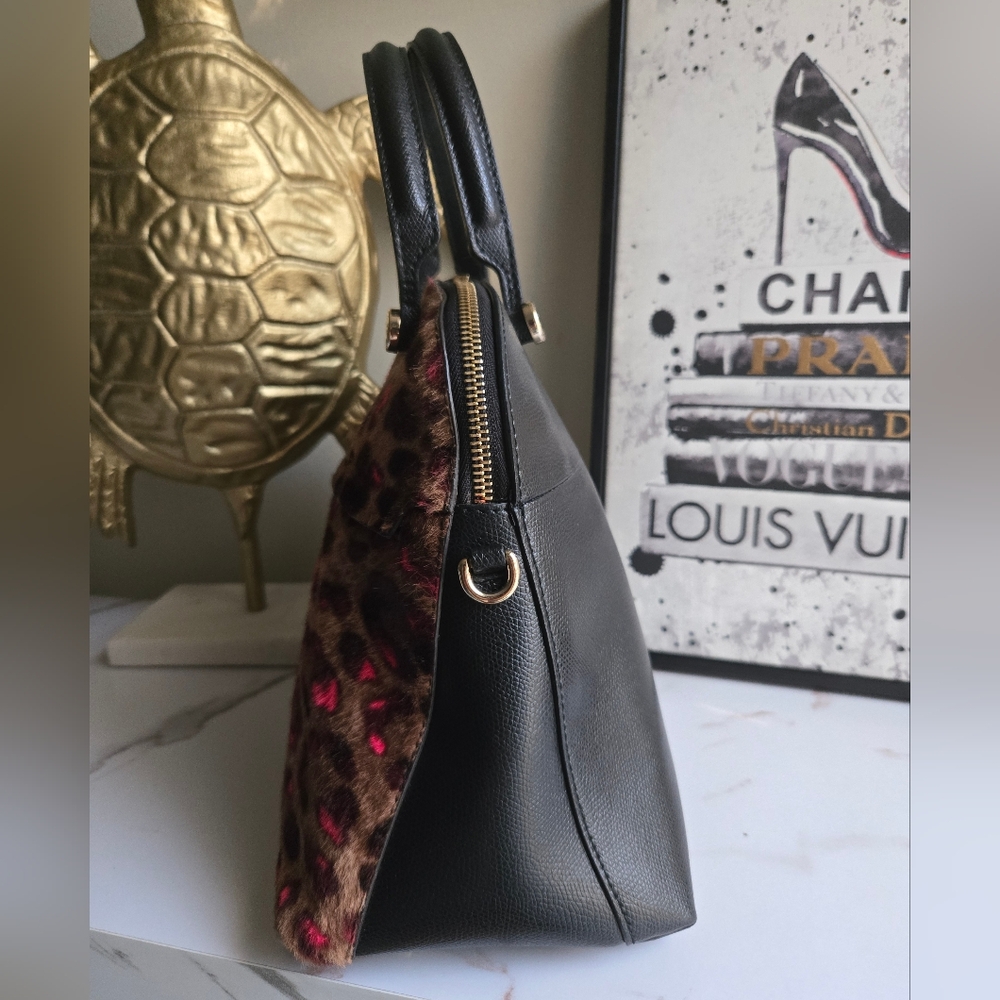 Furla Piper 2Way Harako Animal Print Top Handle Bag VGUC - Picture 5 of 14